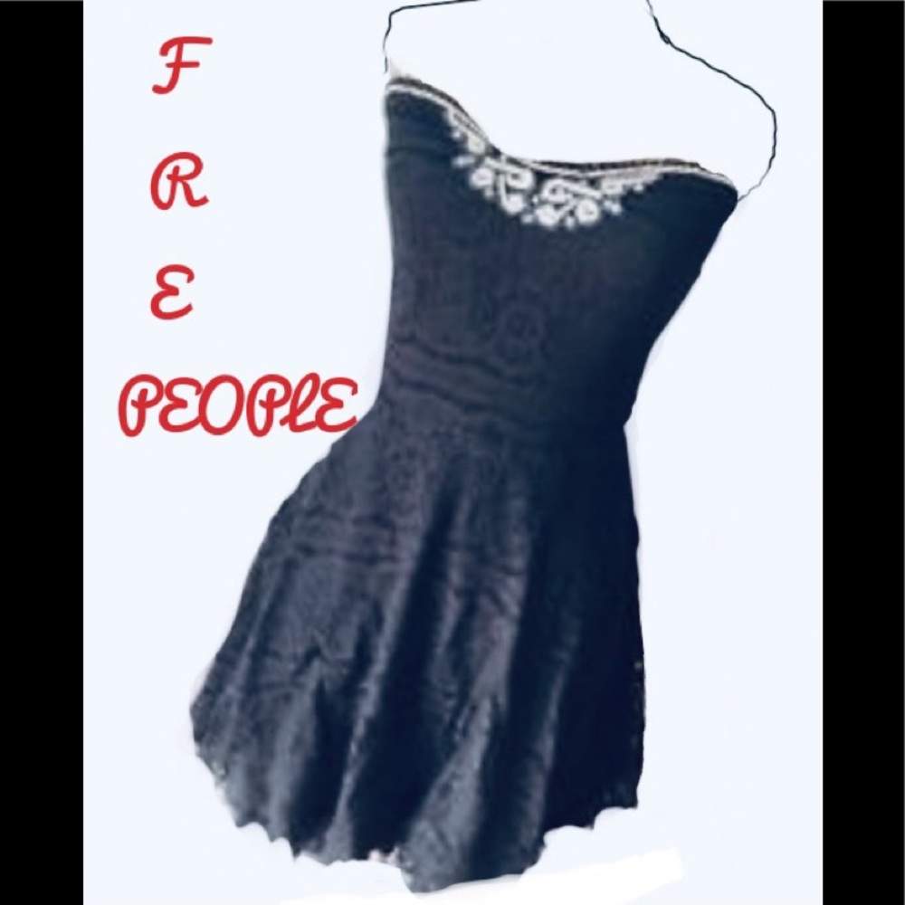 Free People Strapless Mini Dress